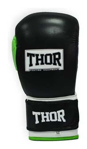 Рукавички боксерські THOR TYPHOON 16oz / шкіра / чорно-зелено-білі (SPT_8027/01(Leather) B/GR/W 16 oz.) - Фото 4 Рукавички боксерські THOR TYPHOON 16oz / шкіра / чорно-зелено-білі (SPT_8027/01(Leather) B/GR/W 16 oz.) - изображение 4