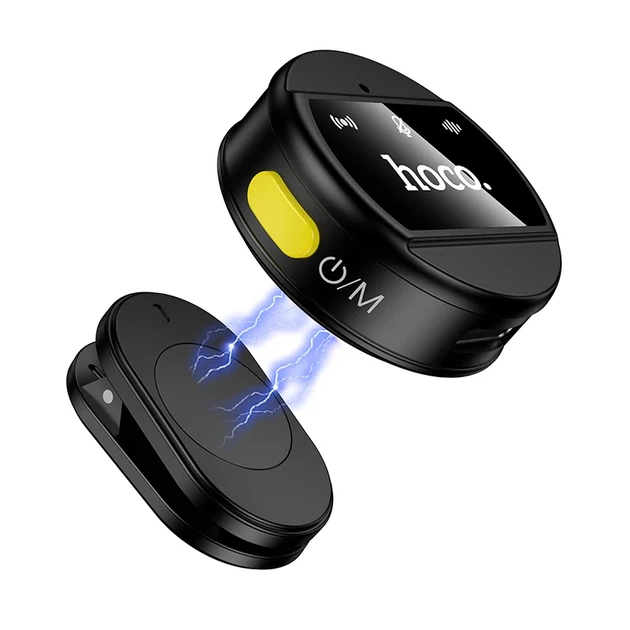 Бездротова мікрофонна система HOCO L21 Charm Lightning чорна з шумозаглушенням - Фото 6 Бездротова мікрофонна система HOCO L21 Charm Lightning чорна з шумозаглушенням - зображення 6