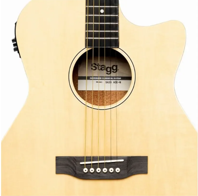 Электроакустическая гитара STAGG G SA35 ACE-N - изображение 3