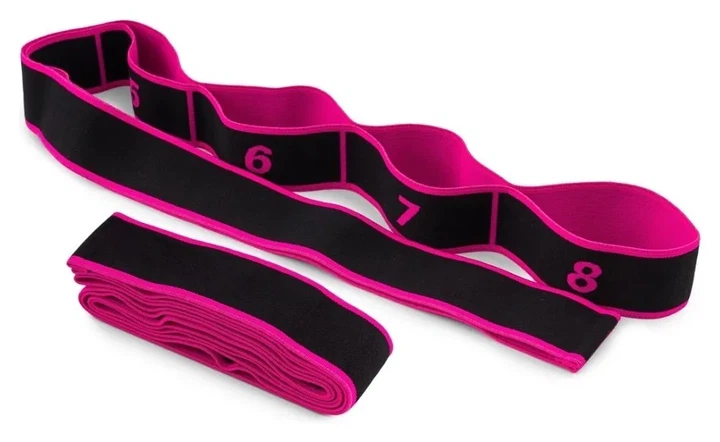 Еспандер з петлями для розтяжки PowerPlay PP_4311 Fitness Band Розова (88*4см.) (PP_PP_4311_Pink) - изображение 2