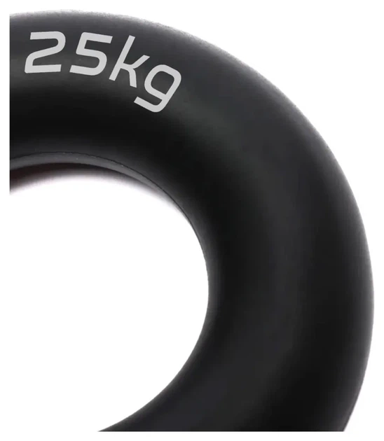 Еспандер кистьовий силіконовий PowerPlay PP-4324 Hand Grip Ring Hard 25 кг. Чорний (PP_PP_4324_25kg) - зображення 3
