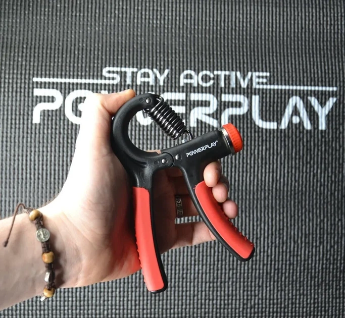 Еспандер кистьовий PowerPlay PP-4323 з регульованим навантаженням 10-40 кг. Strength Grip Чорно-червоний (PP_PP_4323_Bl/Red) - изображение 6