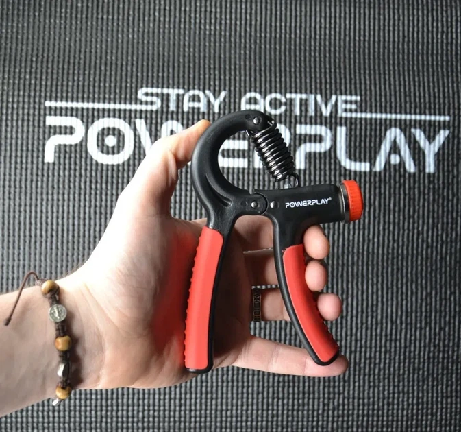 Еспандер кистьовий PowerPlay PP-4323 з регульованим навантаженням 10-40 кг. Strength Grip Чорно-червоний (PP_PP_4323_Bl/Red) - изображение 8