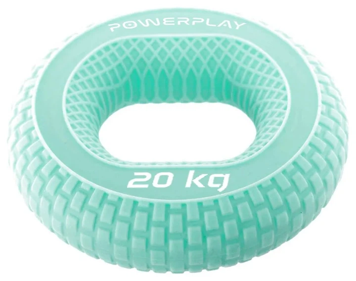 Еспандер кистьовий силіконовий PowerPlay PP-4333 Hand Grip Medium 20 кг. Зелений (PP_PP_4333_Green_20kg) - изображение 2