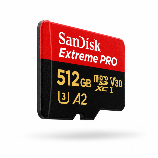 Карта пам'яті SanDisk Extreme PRO microSDXC 512 GB 200MB/s для телефона, планшета, комп'ютера + SD-адаптер - зображення 2