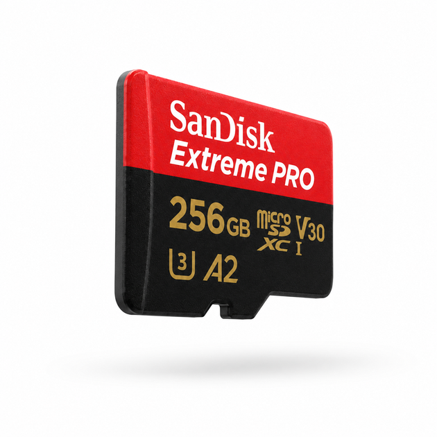 Карта пам’яті SanDisk Extreme PRO microSDXC 256GB UHS-I U3 V30 A2 200MB/s для телефона, планшета, комп’ютера + SD-адаптер - зображення 2
