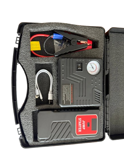 Портативный аккумулятор Power Bank Jump Starter ZB-698 69800mAh с компрессором - Фото 9 Портативный аккумулятор Power Bank Jump Starter ZB-698 69800mAh с компрессором - изображение 9