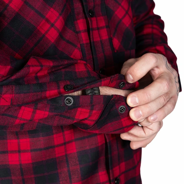 Сорочка Camotec з каптуром "Вектор" Red/Black, 2XL - зображення 7