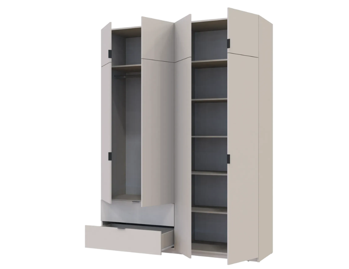 Шафа для одягу Doros Лукас Кашемір 180х50х240 (80737729) - Фото 2 Шафа для одягу Doros Лукас Кашемір 180х50х240 (80737729) - зображення 2