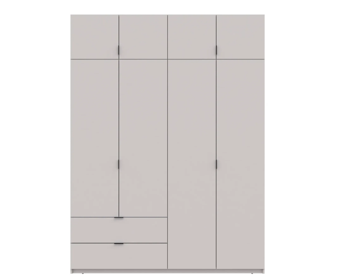 Шафа для одягу Doros Лукас Кашемір 180х50х240 (80737729) - Фото 7 Шафа для одягу Doros Лукас Кашемір 180х50х240 (80737729) - зображення 7