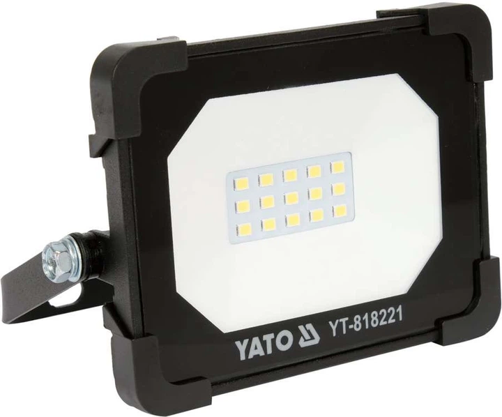 Прожектор діодний Yato 10Вт 950Lm (YT-818221) - Фото 2 Прожектор діодний Yato 10Вт 950Lm (YT-818221) - изображение 2