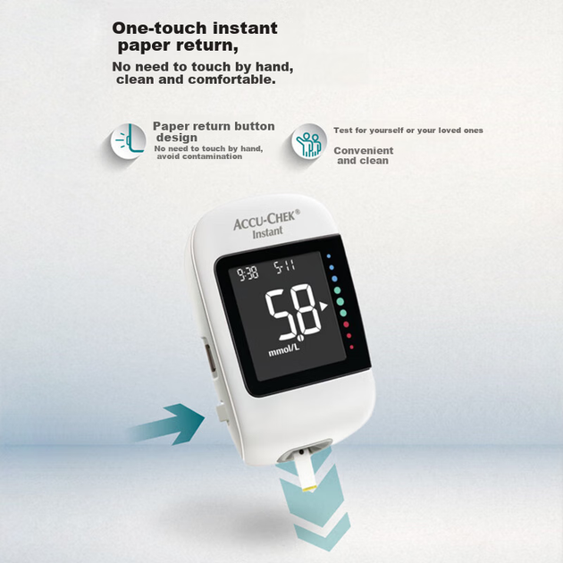 Глюкометр Roche Accu-Chek домашний с 25 тест-полосками и ланцетами - изображение 3
