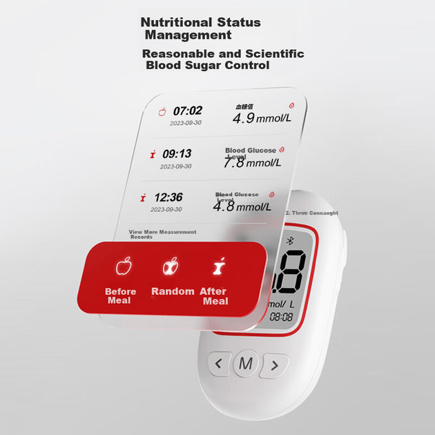 Глюкометр Sinocare Bluetooth с 200 тест-полосками - изображение 5
