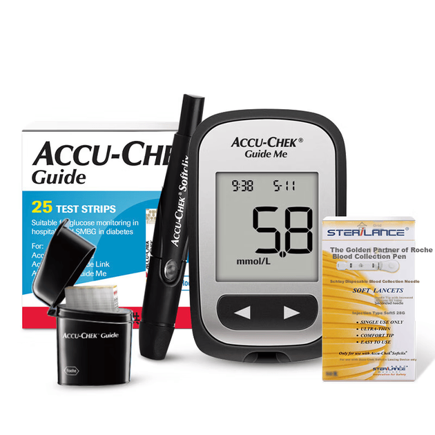 Глюкометр Roche Accu-Chek Guide Me (25 тест-полосок) - изображение 2