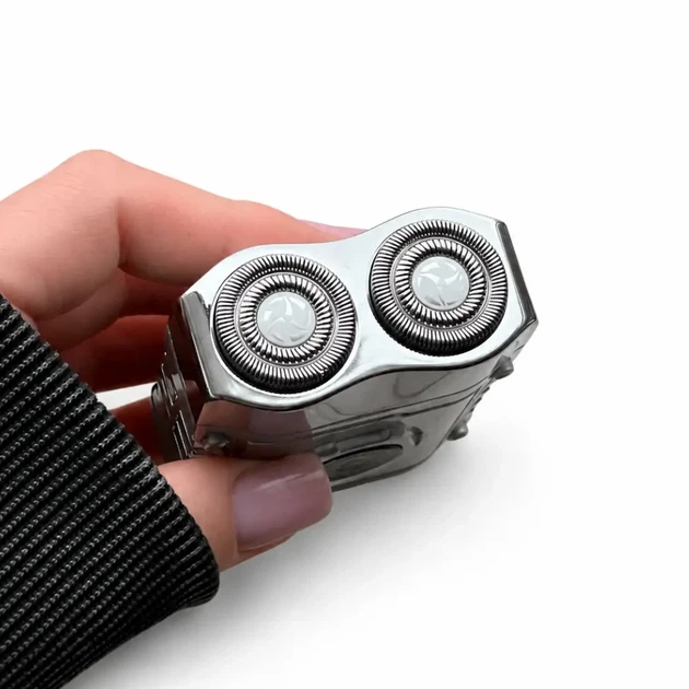 Чоловіча електробритва LY-1098 5 Вт, USB, Срібляста - изображение 5