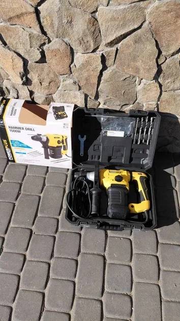 Перфоратор Powerplus POWX1197 1500 Вт 5 Дж SDS-Plus - Фото 12 Перфоратор Powerplus POWX1197 1500 Вт 5 Дж SDS-Plus - изображение 12
