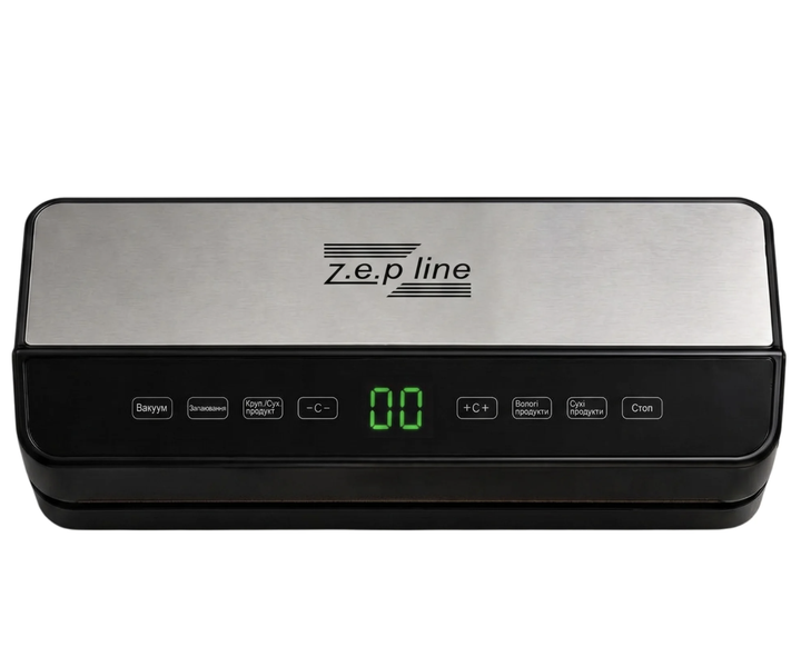 Вакуумный упаковщик Zepline ZP-00359 200 Вт с дисплеем Серебристый/Черный (Бытовой вакууматор для продуктов сухой/влажный режим с резаком) - изображение 5