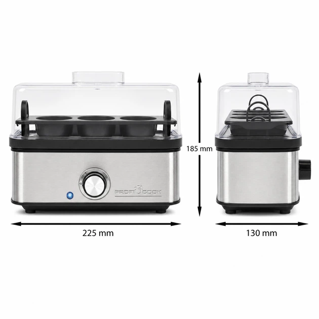Електрична яйцеварка ProfiCook PC-EK 1275 400 Вт, до 8 яєць, омлет, яйця-пашот, нержавіюча сталь - Фото 4 Електрична яйцеварка ProfiCook PC-EK 1275 400 Вт, до 8 яєць, омлет, яйця-пашот, нержавіюча сталь - зображення 4