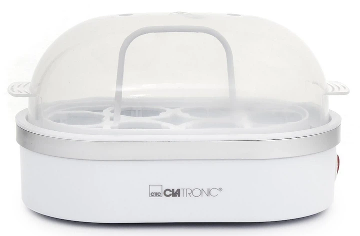 Електрична яйцеварка Clatronic EK 3497 400 Вт, до 6 яєць, мірний стакан, проколювач яєць, біло-срібляста - Фото 4 Електрична яйцеварка Clatronic EK 3497 400 Вт, до 6 яєць, мірний стакан, проколювач яєць, біло-срібляста - зображення 4