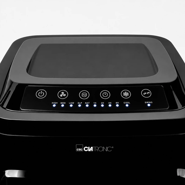 Охолоджувач повітря Clatronic LK 3843 3в1, 60 Вт, бак 4,8 л, чорний - зображення 6