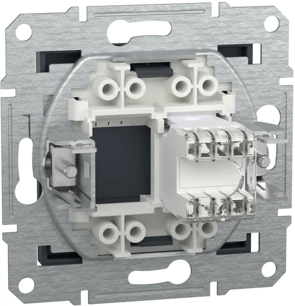 Розетка комп'ютерна RJ45 UTP кат. 5Е Schneider Electric Asfora Антрацит EPH4300171 - зображення 2
