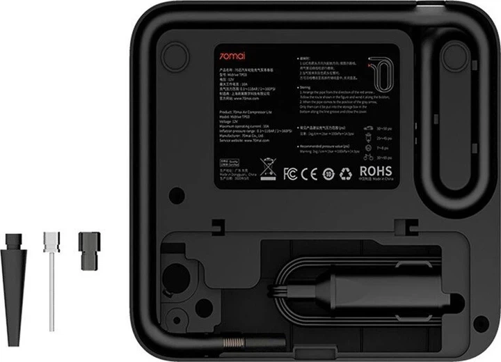 Автокомпресор Xiaomi 70mai Air Compressor Lite (Midrive TP03) UA - Фото 4 Автокомпресор Xiaomi 70mai Air Compressor Lite (Midrive TP03) UA - изображение 4