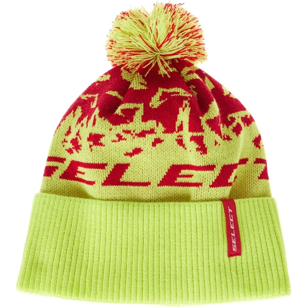 Шапка Select Pompon Hat 56 Yellow Red - изображение 4
