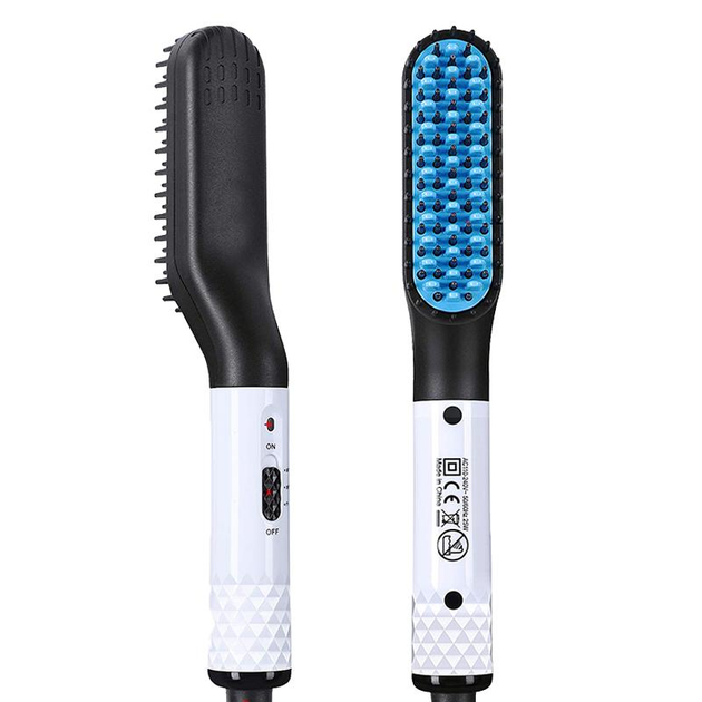 Керамічний випрямляч для бороди та волосся 2 в 1 Beard & Hair Straightener 35 Вт, гребінець-випрямляч, 3 температурні режими - зображення 4