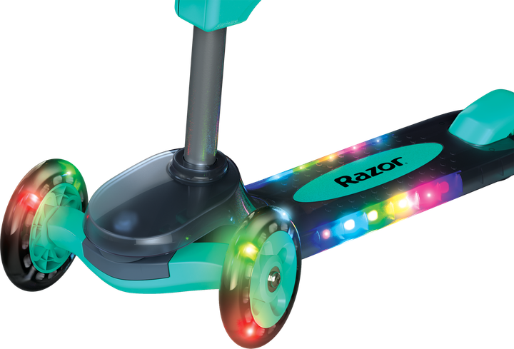Hulajnoga transformowalna Razor Rollie DLX 2-w-1 z podświetleniem decka Turkusowa 20073645 (845423026417) - obraz 5