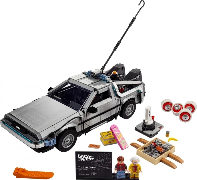 Колекційний конструктор Back to the Future «Машина часу Делоріан» (DeLorean Time Machine), 1872 деталі - зображення 2