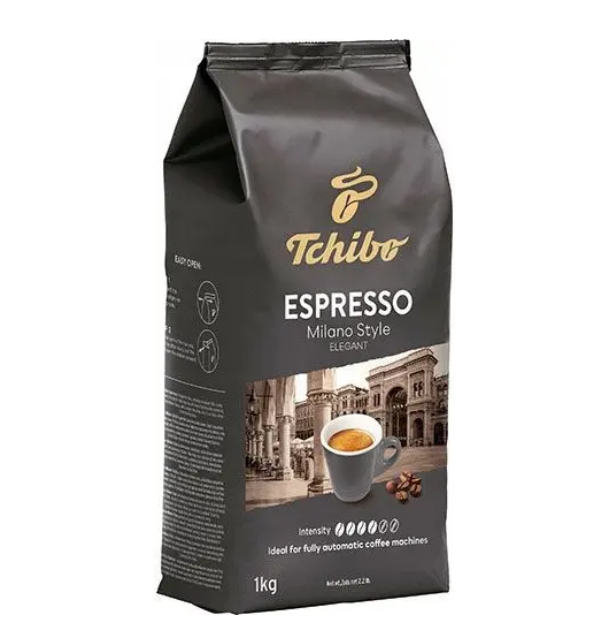 Зерновой кофе Tchibo Espresso Milano Style 1000 г 1 кг Чибо Милано арабика 100% темно среднее обжаривание немецкая высокогорная ароматная фруктовая нота черный шоколад бархатная пенка для кофемашины ристрето эспрессо латте капучино - изображение 9