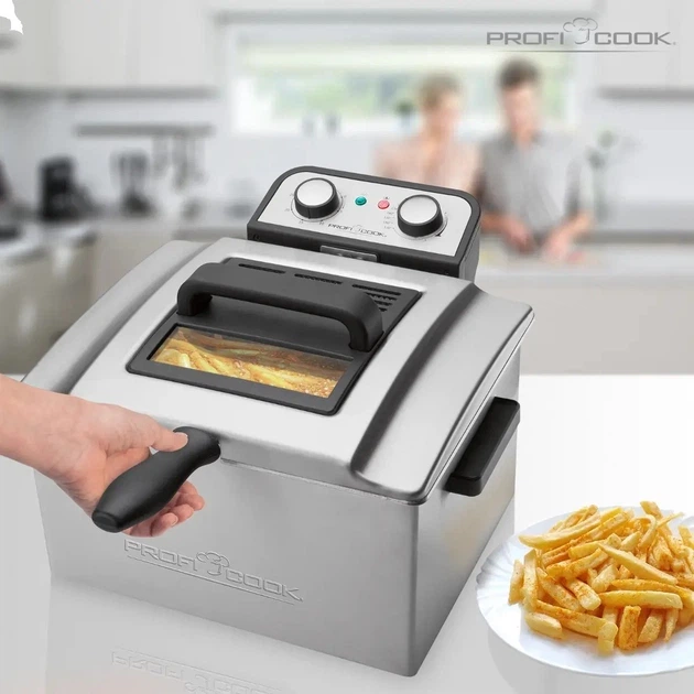 Профессиональная двойная фритюрница ProfiCook PC-FR 1038, 5 л, 3000 Вт. - изображение 3