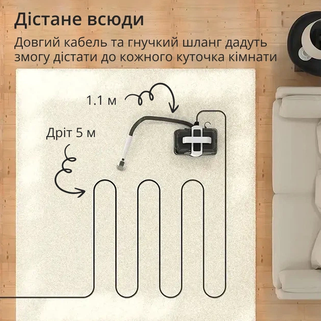 Моющий пылесос 1200 Вт для чистки дома и автомобиля с функцией химчистки - изображение 9