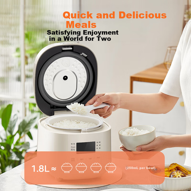 Рисоварка Midea RC182, мини, 1.8 л, для 1-2 персон - изображение 8