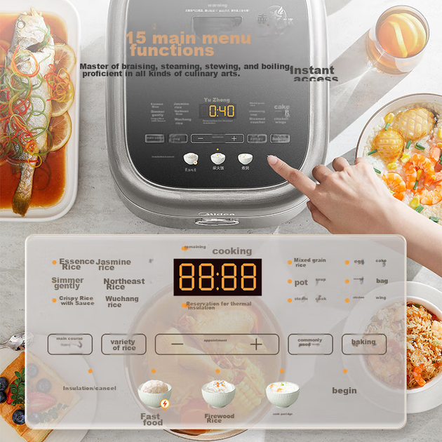 Мультиварка Midea MB-4E02R с керамической чашей и двойным нагревом, 4 л - изображение 4