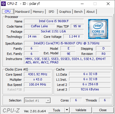 Процессор Intel Core i5-9600KF 6 ядер 6 потоков LGA1151 до 4.6 ГГц б/у - изображение 3