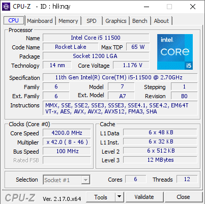 Процесор Intel Core i5-11500 6 ядер 12 потоків LGA1200 до 4.6 ГГц б/в - Фото 3 Процесор Intel Core i5-11500 6 ядер 12 потоків LGA1200 до 4.6 ГГц б/в - зображення 3