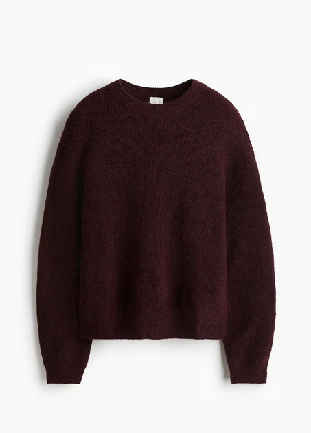 Светр H&M 18246 Бордовий XL (1293) - Фото 1 Светр H&M 18246 Бордовий XL (1293) - изображение 1