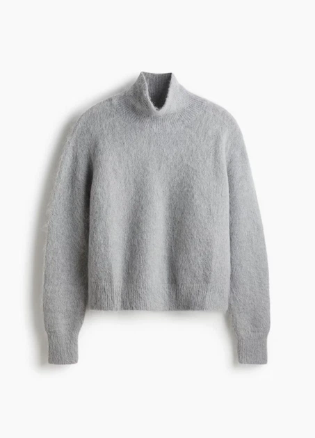 Светр H&M 18231 Світлий сірий XXL (1248) - Фото 4 Светр H&M 18231 Світлий сірий XXL (1248) - зображення 4