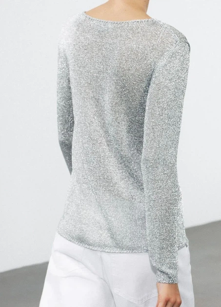 Светр Zara 18297 Срібний M (4737) - Фото 2 Светр Zara 18297 Срібний M (4737) - зображення 2