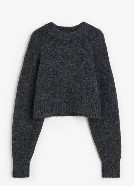 Светр H&M 18213 Темний сірий ХL (1191) - Фото 3 Светр H&M 18213 Темний сірий ХL (1191) - изображение 3