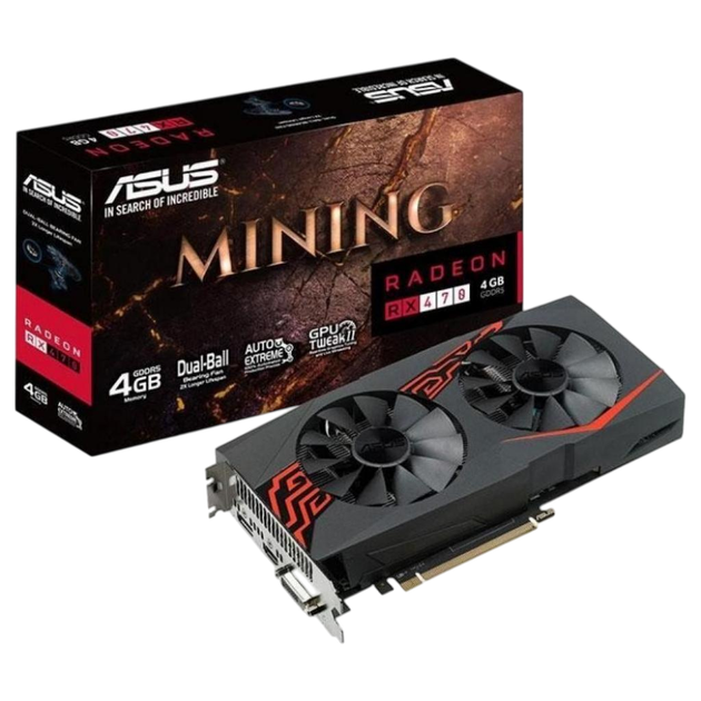 Відеокарта AMD Radeon RX 470 4GB Asus Expedition Mining DVI (MINING-RX470-4G) Б/В - Фото 3 Відеокарта AMD Radeon RX 470 4GB Asus Expedition Mining DVI (MINING-RX470-4G) Б/В - изображение 3