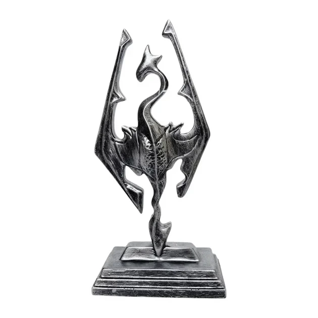 Статуэтка The Elder Scrolls Skyrim Дракон символ Скайрима декоративная фигурка для игровой зоны 15 см - изображение 4