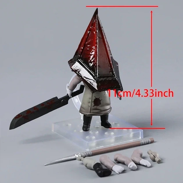 Колекційна фігурка Nendoroid 2572 Pyramid Head Silent Hill 11 см рухома модель з аксесуарами деталізована статуетка для фанатів хорор ігор та поціновувачів відеоігрового мистецтва унікальна інтер'єрна прикраса для геймерської експозиції - зображення 4