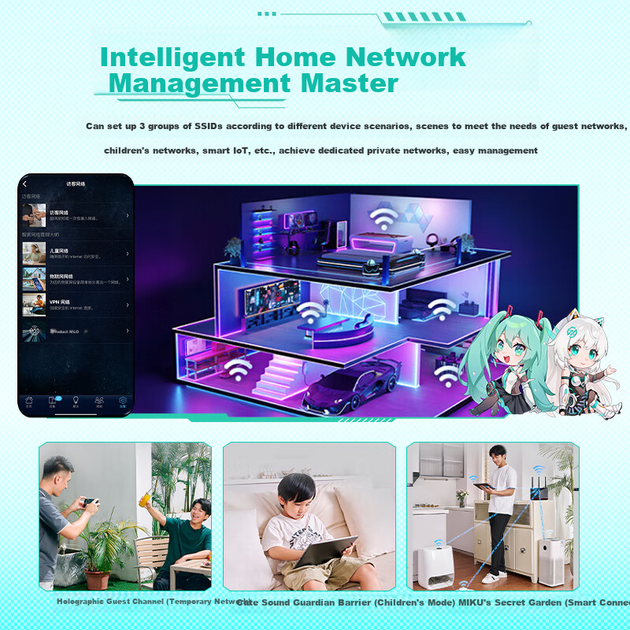 Маршрутизатор ASUS TUF Gaming Router 2 Hatsune Miku Edition - изображение 8