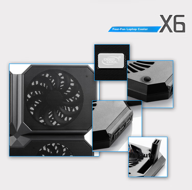 Охлаждающая подставка для ноутбука DeepCool X6 - изображение 9
