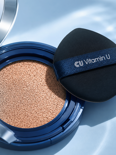 Кушон з полінуклеотидами та вітаміном U Vitamin U Coverfit Cushionpact SPF 50+ / PA++++ 21 тон, 15 г + 15 г - Фото 5 Кушон з полінуклеотидами та вітаміном U Vitamin U Coverfit Cushionpact SPF 50+ / PA++++ 21 тон, 15 г + 15 г - изображение 5
