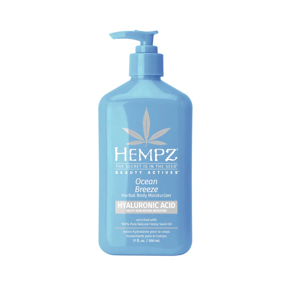 Увлажняющее молочко с гиалуроновой кислотой "Оушен Бриз" Ocean Breeze Herbal Body Moisturizer with Hyaluronic Acid Hempz 500 ml - Фото 1 Увлажняющее молочко с гиалуроновой кислотой "Оушен Бриз" Ocean Breeze Herbal Body Moisturizer with Hyaluronic Acid Hempz 500 ml - изображение 1