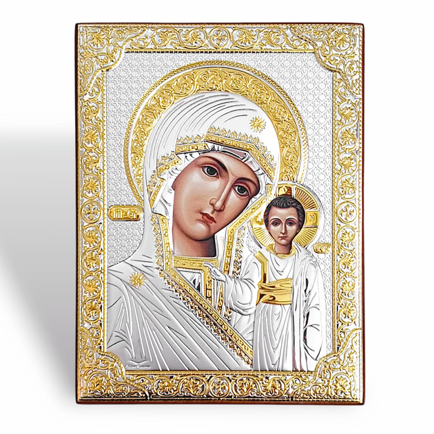 Иконы венчальные от 12х16 см серебряные на дереве - изображение 3