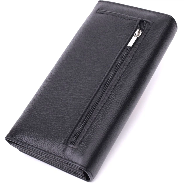 Удобный женский кошелек из натуральной кожи ST Leather 22523 черный - изображение 6